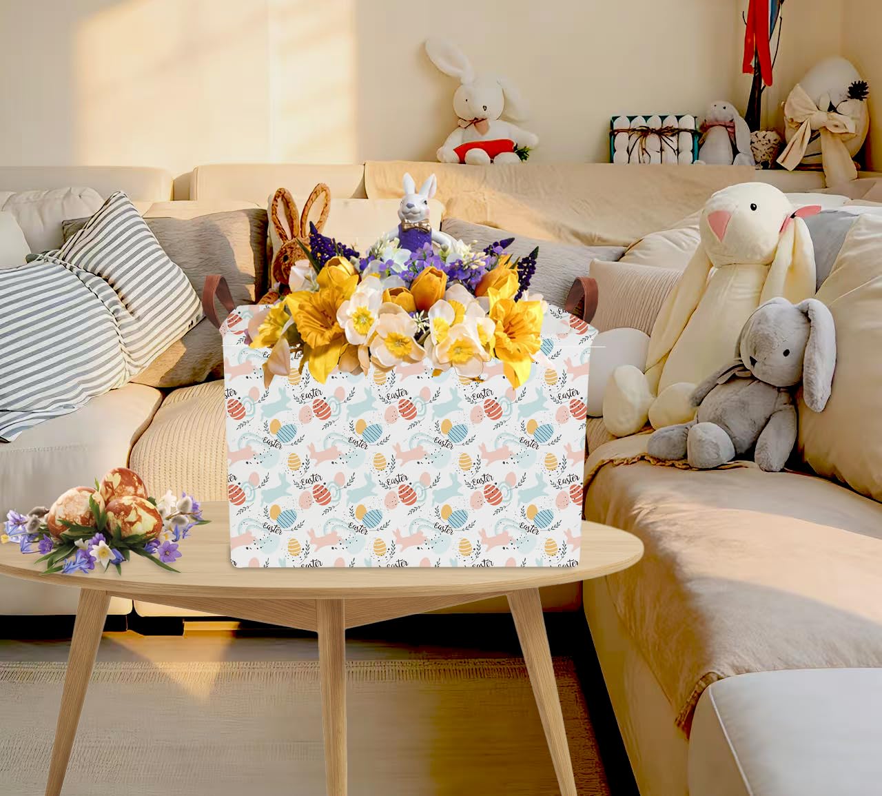 NTAOHAMPER pink gift basket great for gifting and versatile use.