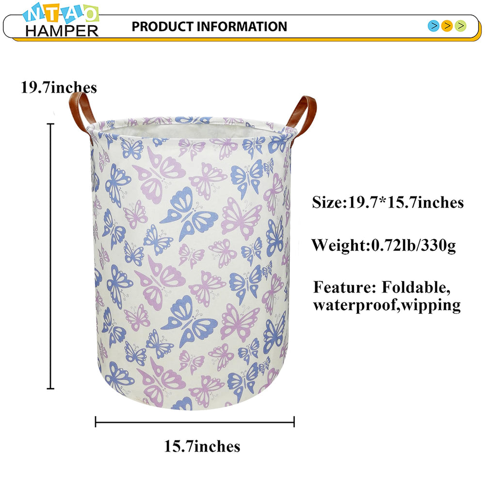 NTAOHAMPER Butterfly motif enhances room decor while organizing essentials