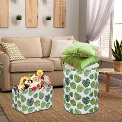 NTAOHAMPER tropical pattern basket with waterproof lining keeps contents dry