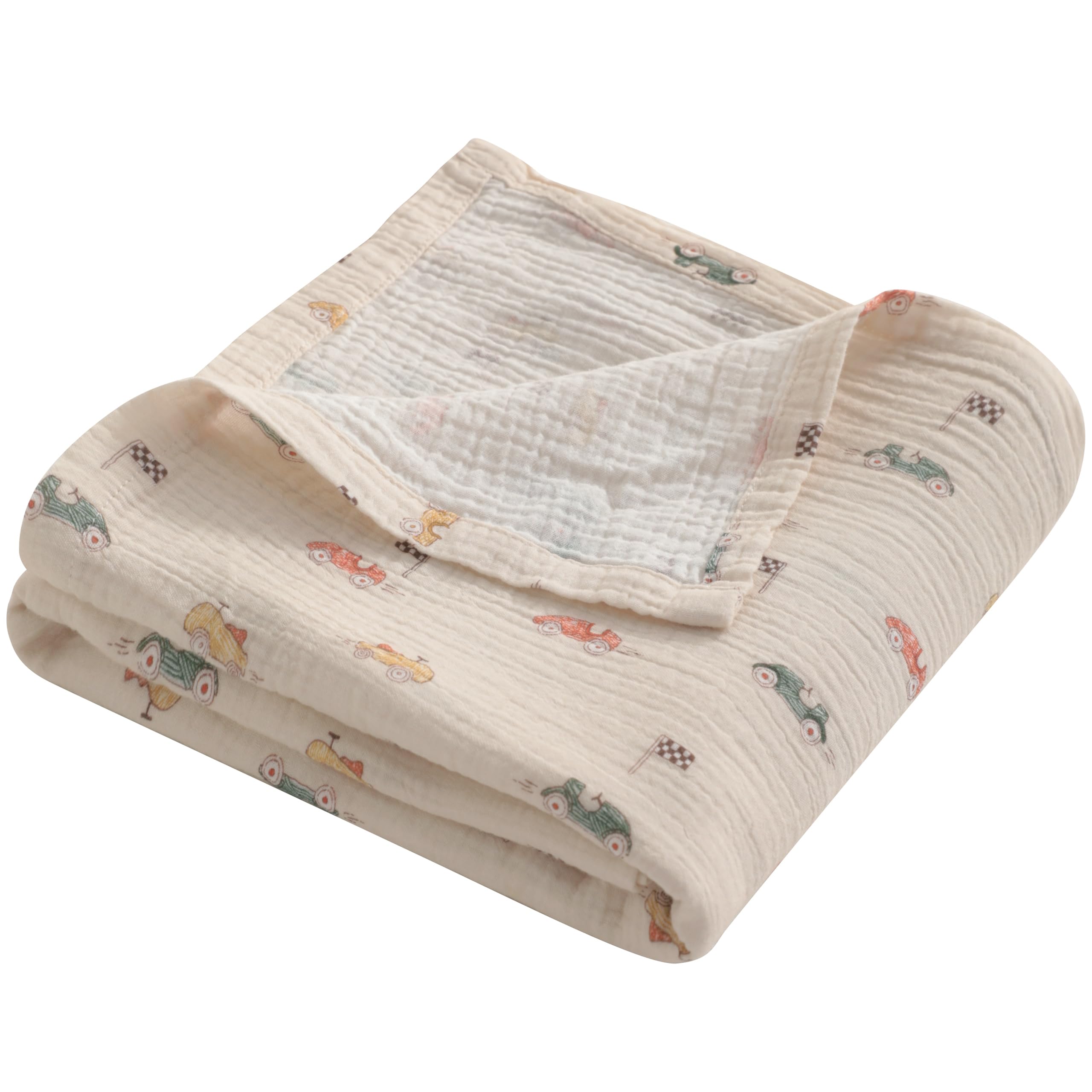NTBAY 2-layer muslin swaddle 30x40 keeps baby comfortable and breathable.