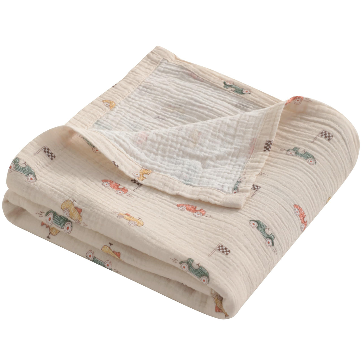 NTBAY 2-layer muslin swaddle 30x40 keeps baby comfortable and breathable.