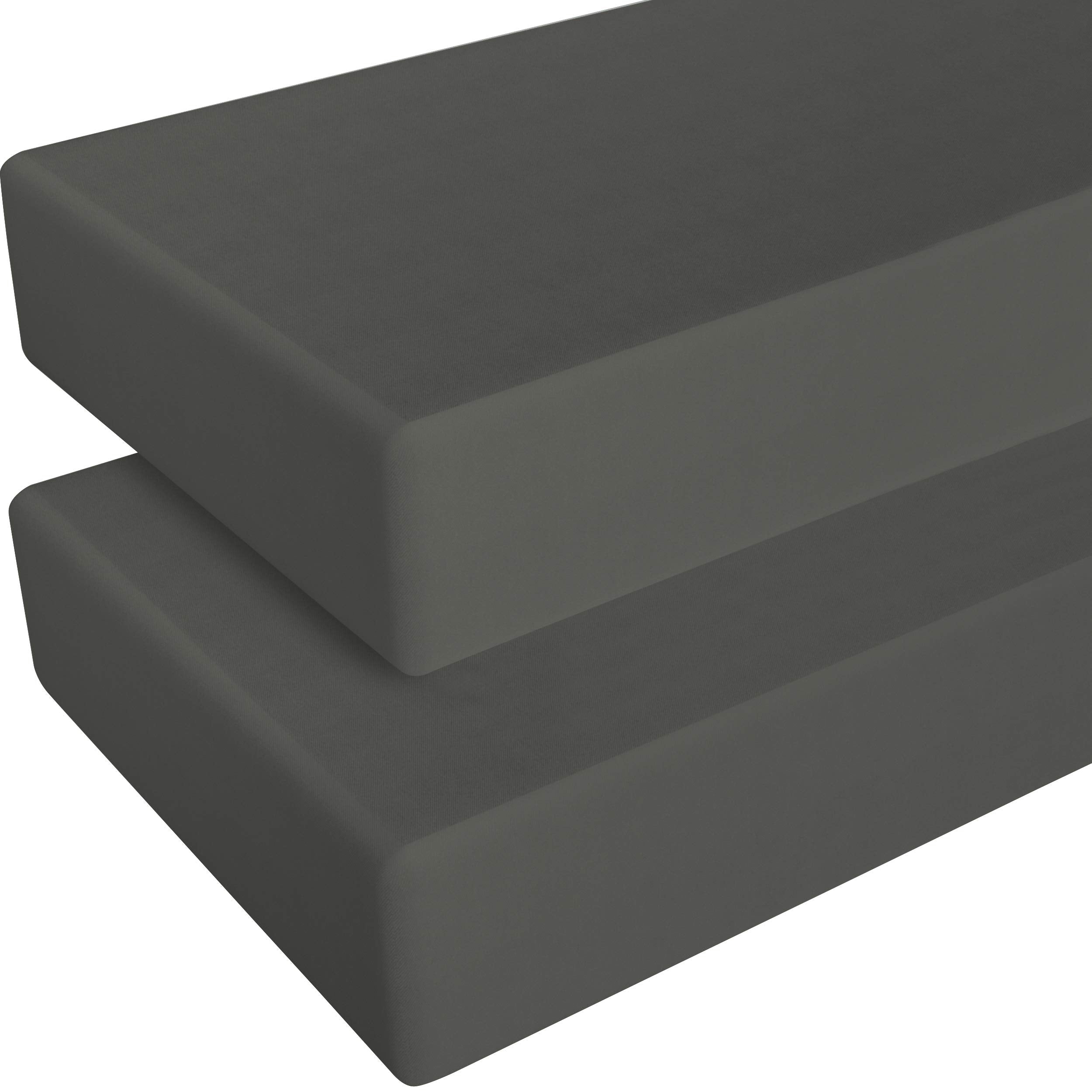 NTBAY 2-pack fitted crib sheet in soft microfiber for gentle baby sleep.