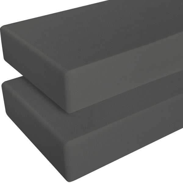 NTBAY 2-pack fitted crib sheet in soft microfiber for gentle baby sleep.