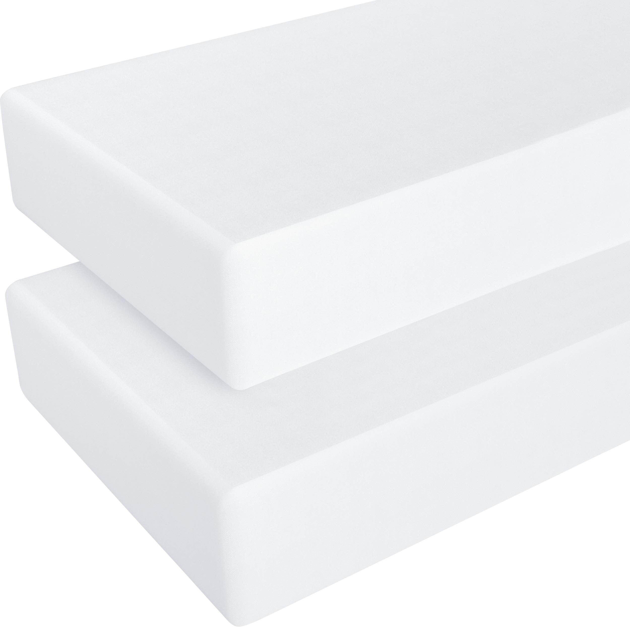 NTBAY 2 pack crib sheet with soft microfiber texture for cozy sleep