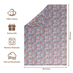 NTBAY 30x40 newborn swaddle blanket with gentle pastel print.