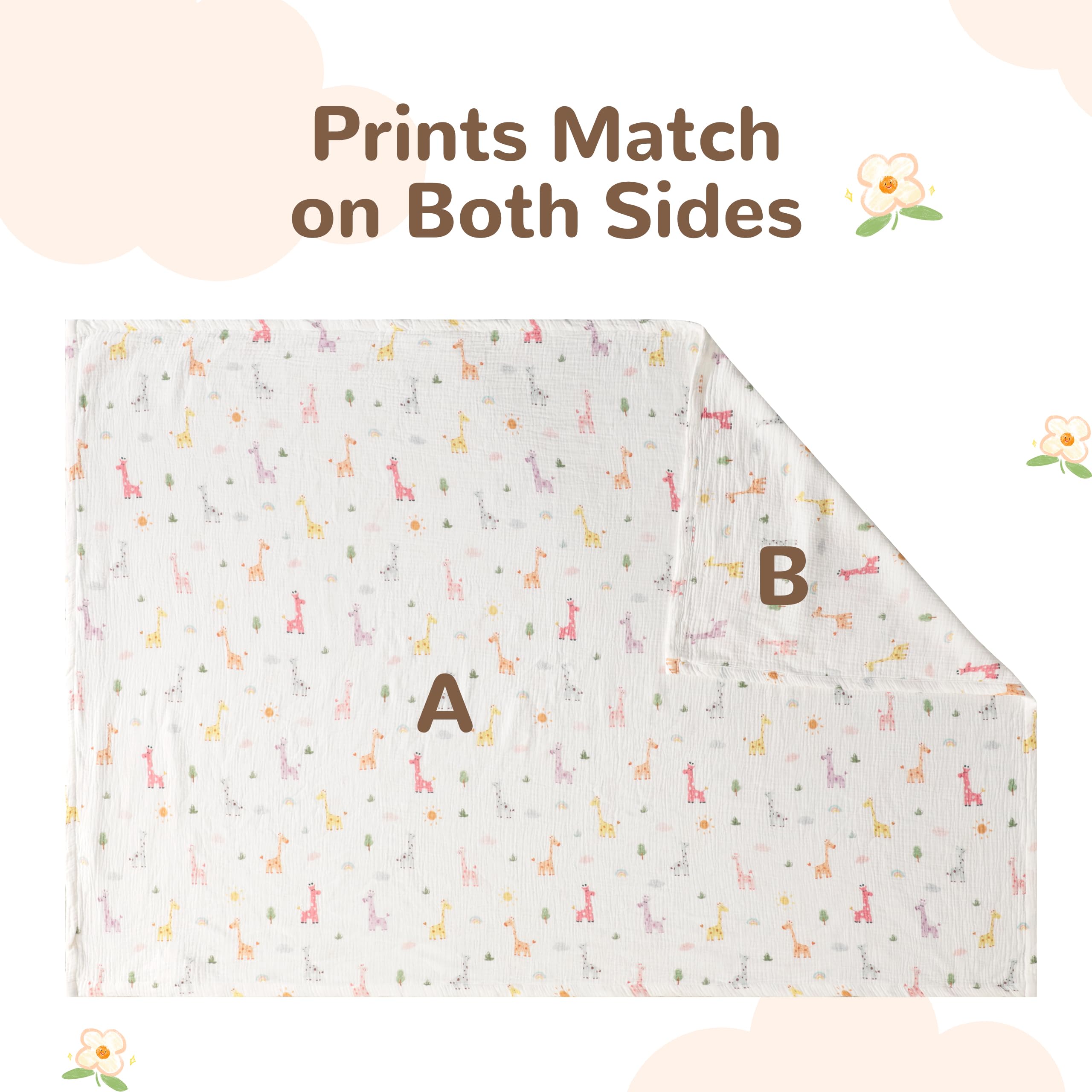 NTBAY lightweight nursery blanket ideal for travel and naps