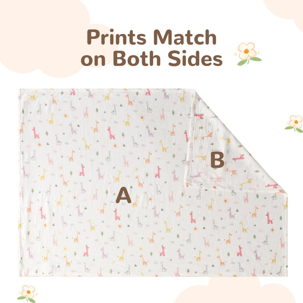 NTBAY lightweight nursery blanket ideal for travel and naps