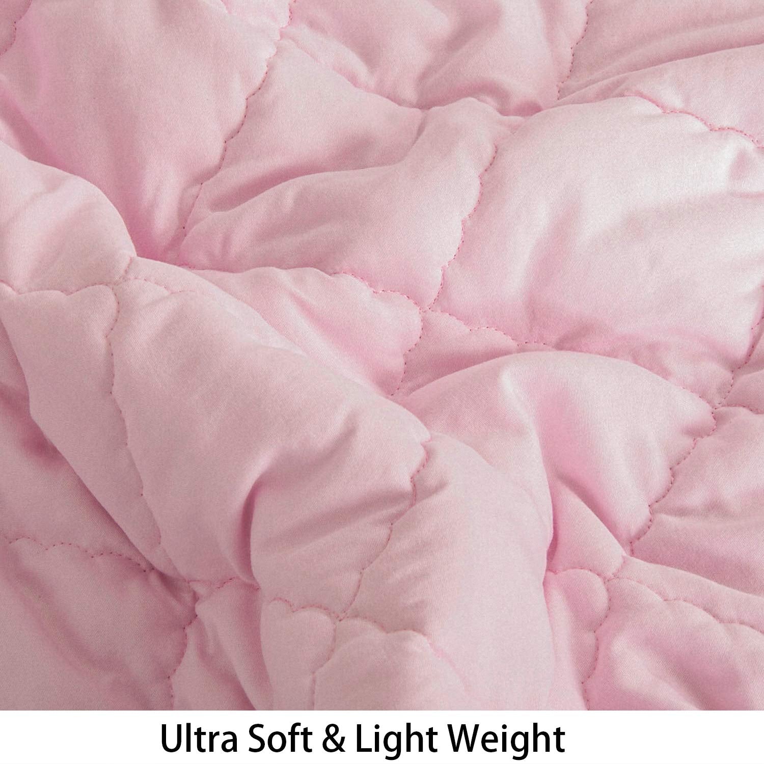 NTBAY pink crib blanket used as nap blanket in cozy nursery
