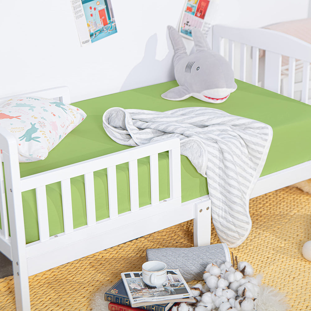 NTBAY 28x52 two-pack crib sheets for standard cribs and toddler beds