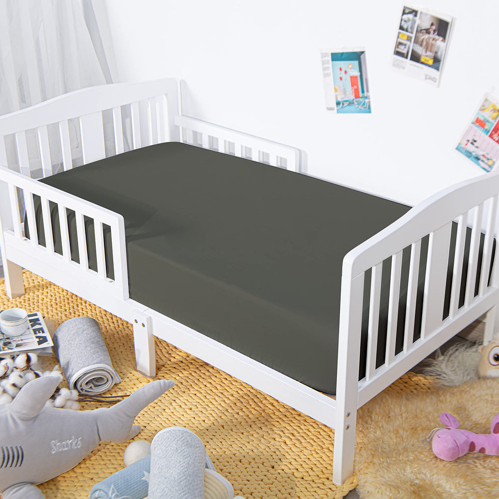 NTBAY crib sheet with 8-inch pockets and elastic.