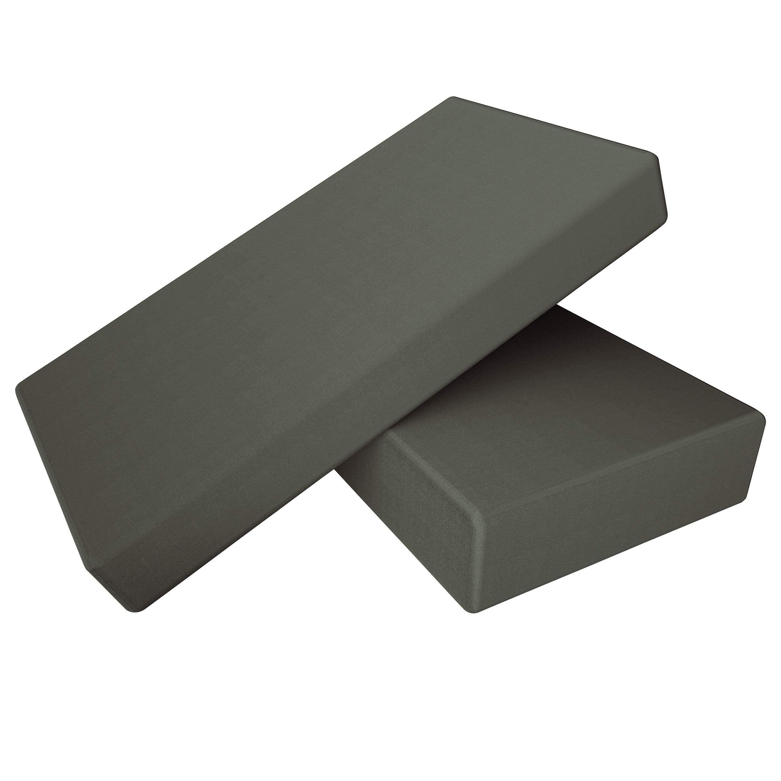 NTBAY dark grey crib sheet closeup showing plush microfiber texture.