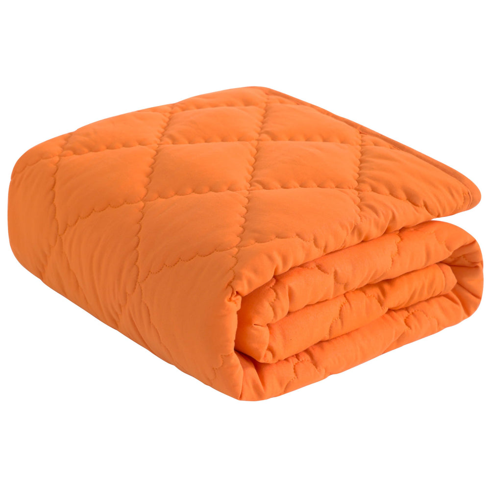 NTBAY orange down-alternative comforter for toddlers, ultra-soft microfiber for crib warmth