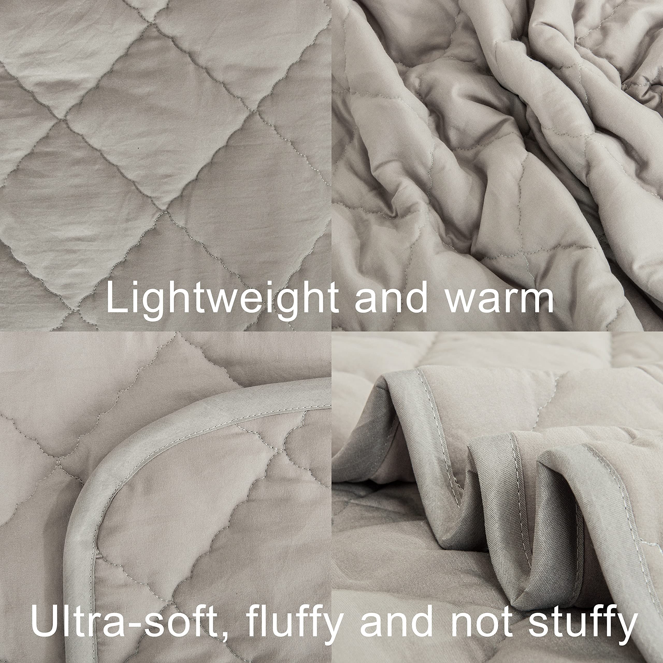 NTBAY toddler comforter with thermal fiber fill delivering lightweight warmth.