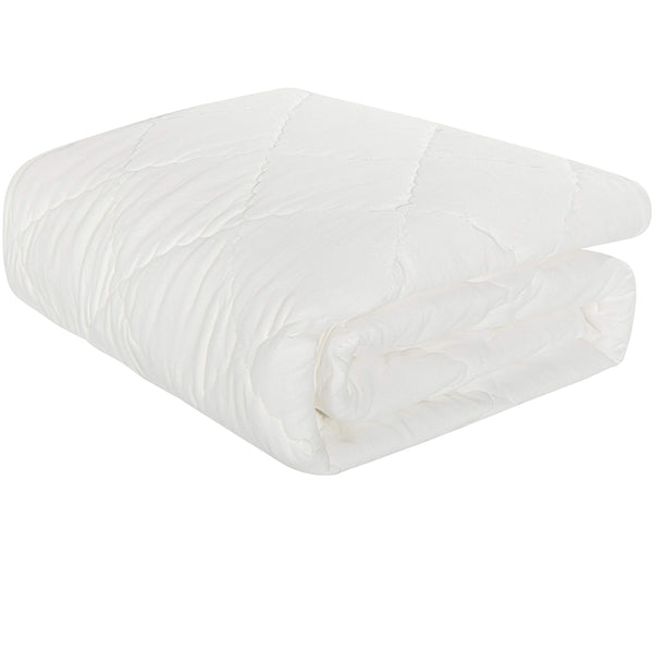 NTBAY down alternative toddler comforter white with ultra-soft texture for year-round warmth