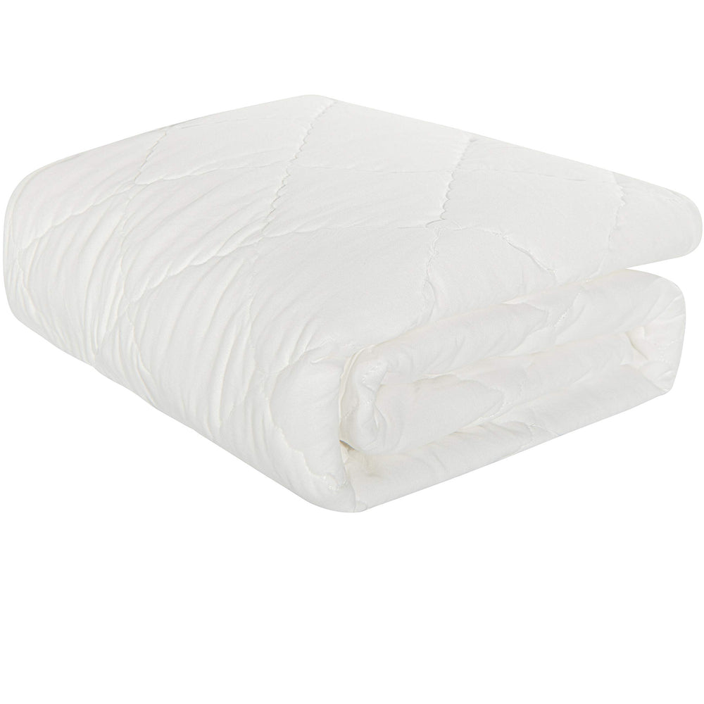 NTBAY down alternative toddler comforter white with ultra-soft texture for year-round warmth