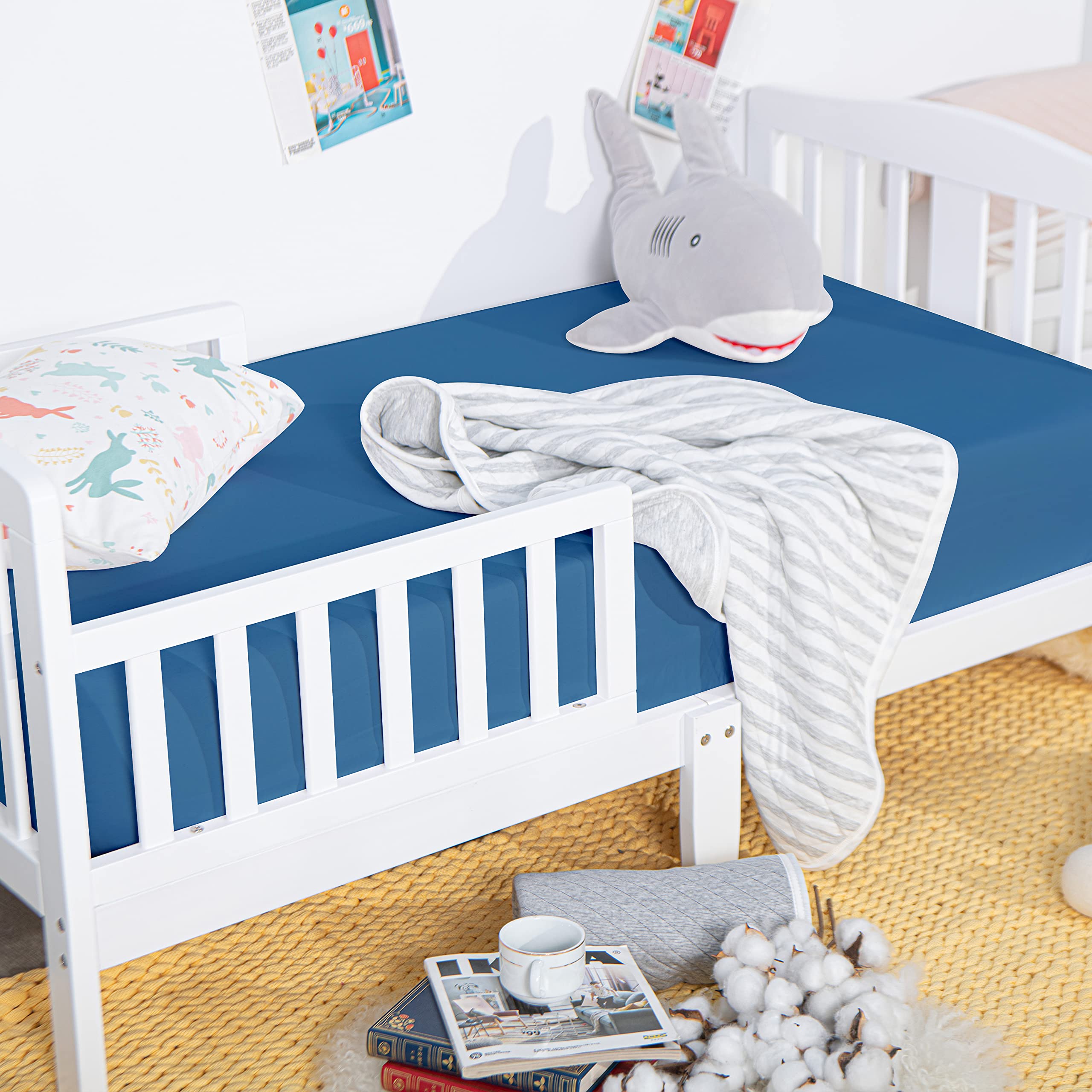 NTBAY easy-care crib sheet being washed in cold water