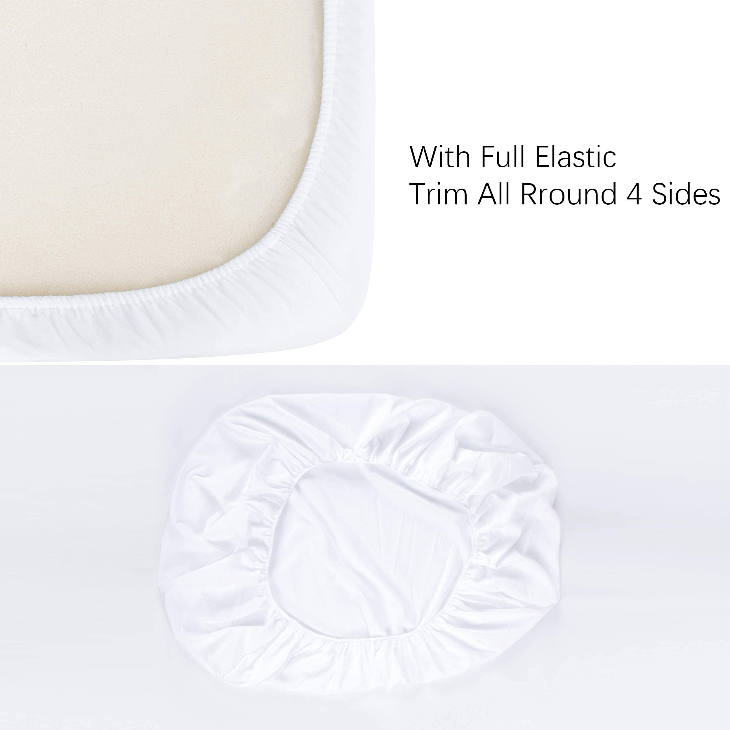 NTBAY crib sheet with elastic all around for secure fit