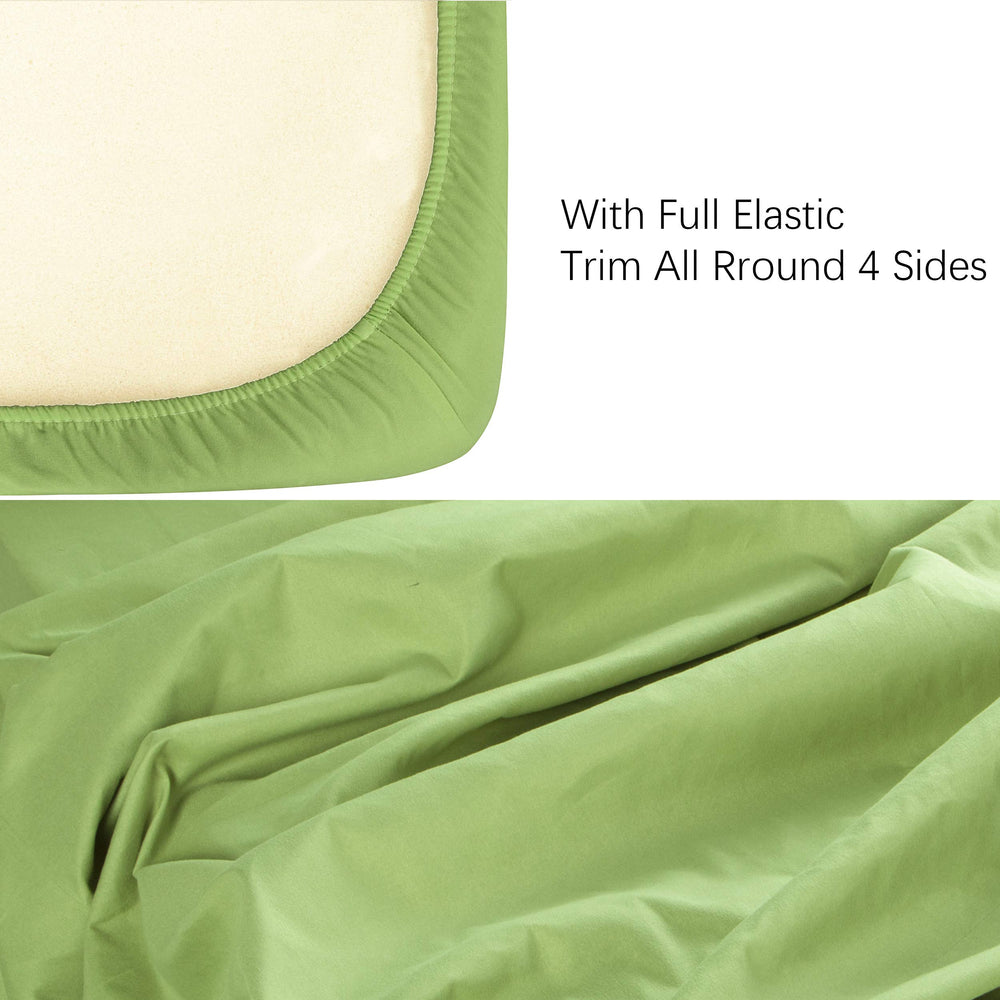 NTBAY fade-resistant microfiber crib sheet retains color after wash
