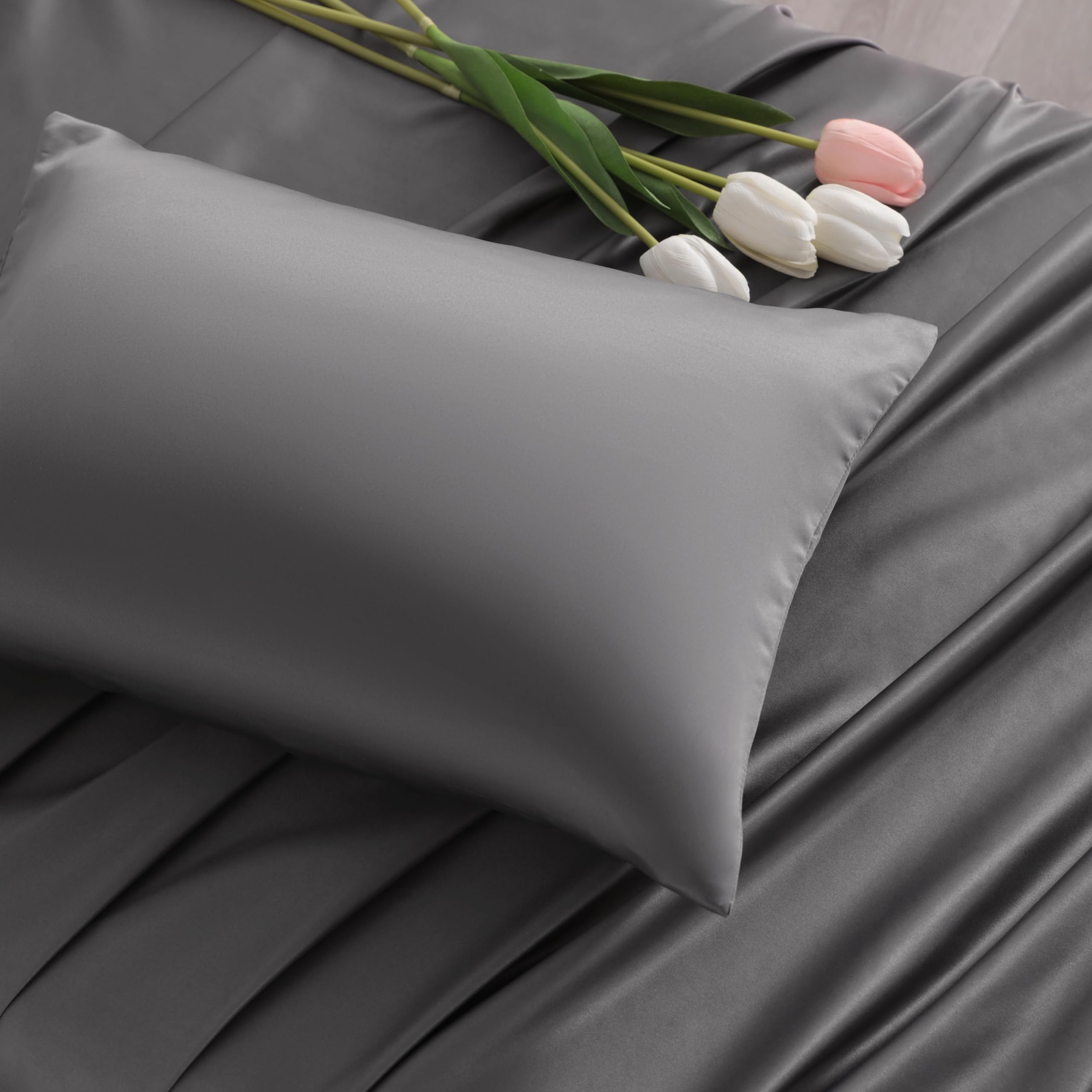 NTBAY seasonless satin feel stays cool in summer and warm in winter.