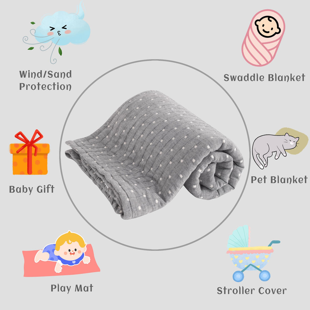 NTBAY lightweight blanket is great for car seats and stroller trips