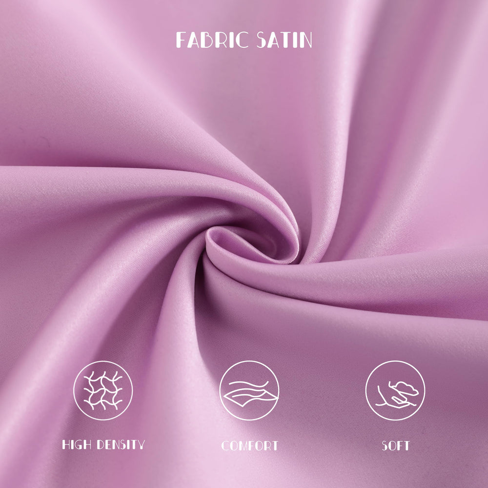 NTBAY matte satin texture close-up pillowcase provides gentle touch for sensitive skin.