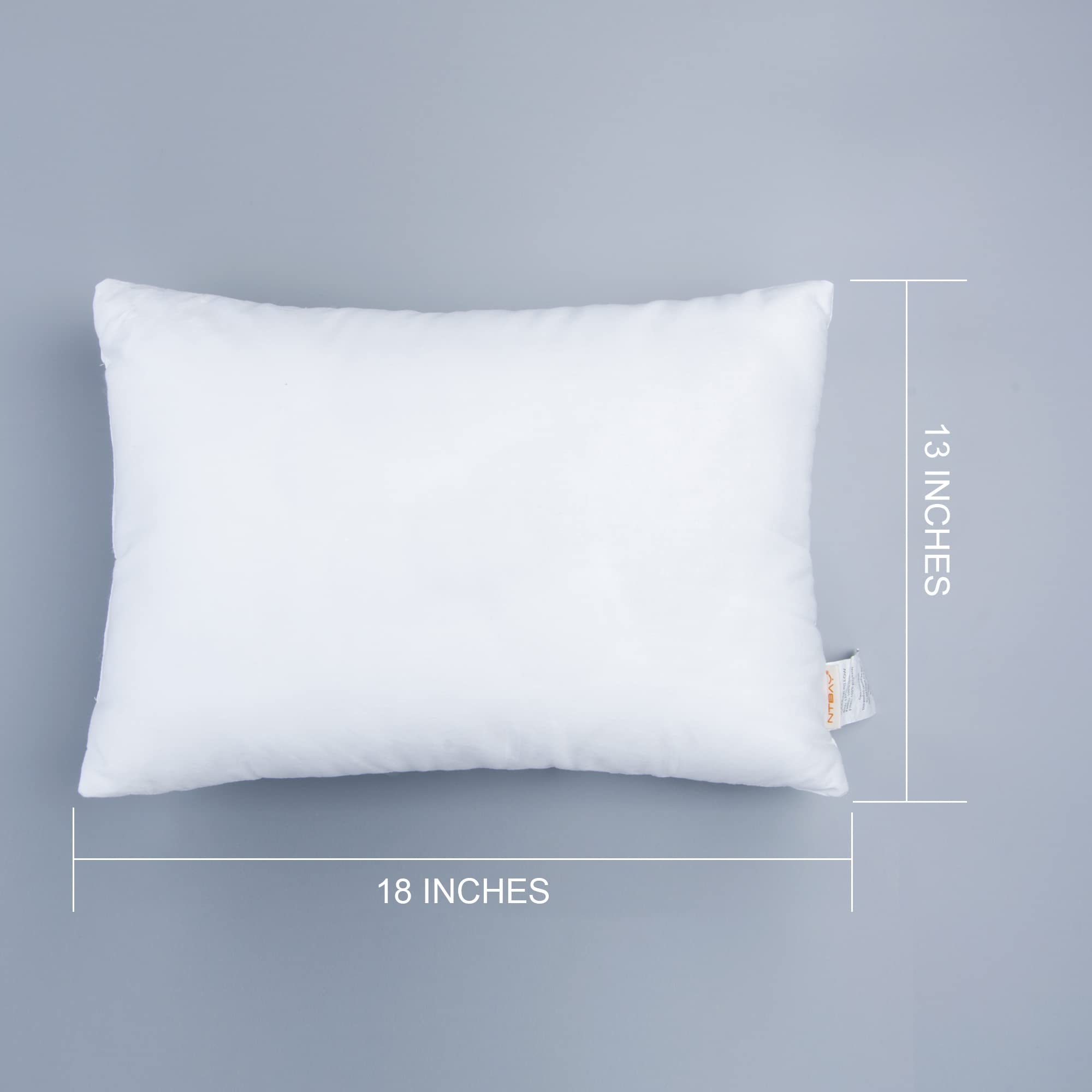 NTBAY microfiber down-alternative fill provides cozy, feather-free cushioning.