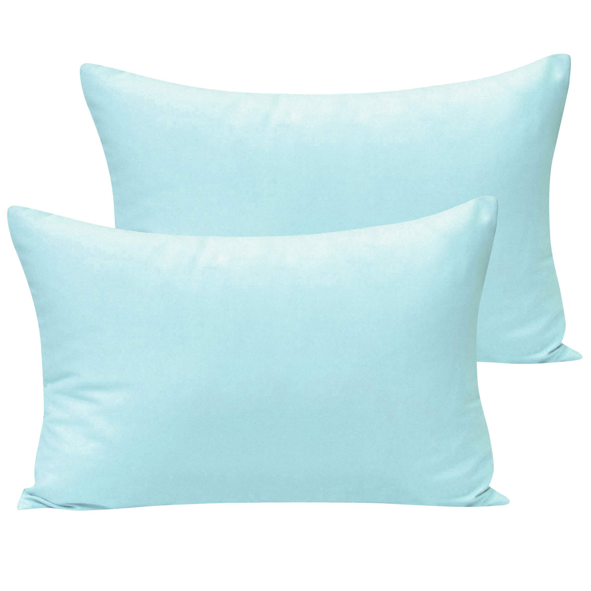 NTBAY microfiber toddler pillowcase in aqua, two-pack for easy rotation.