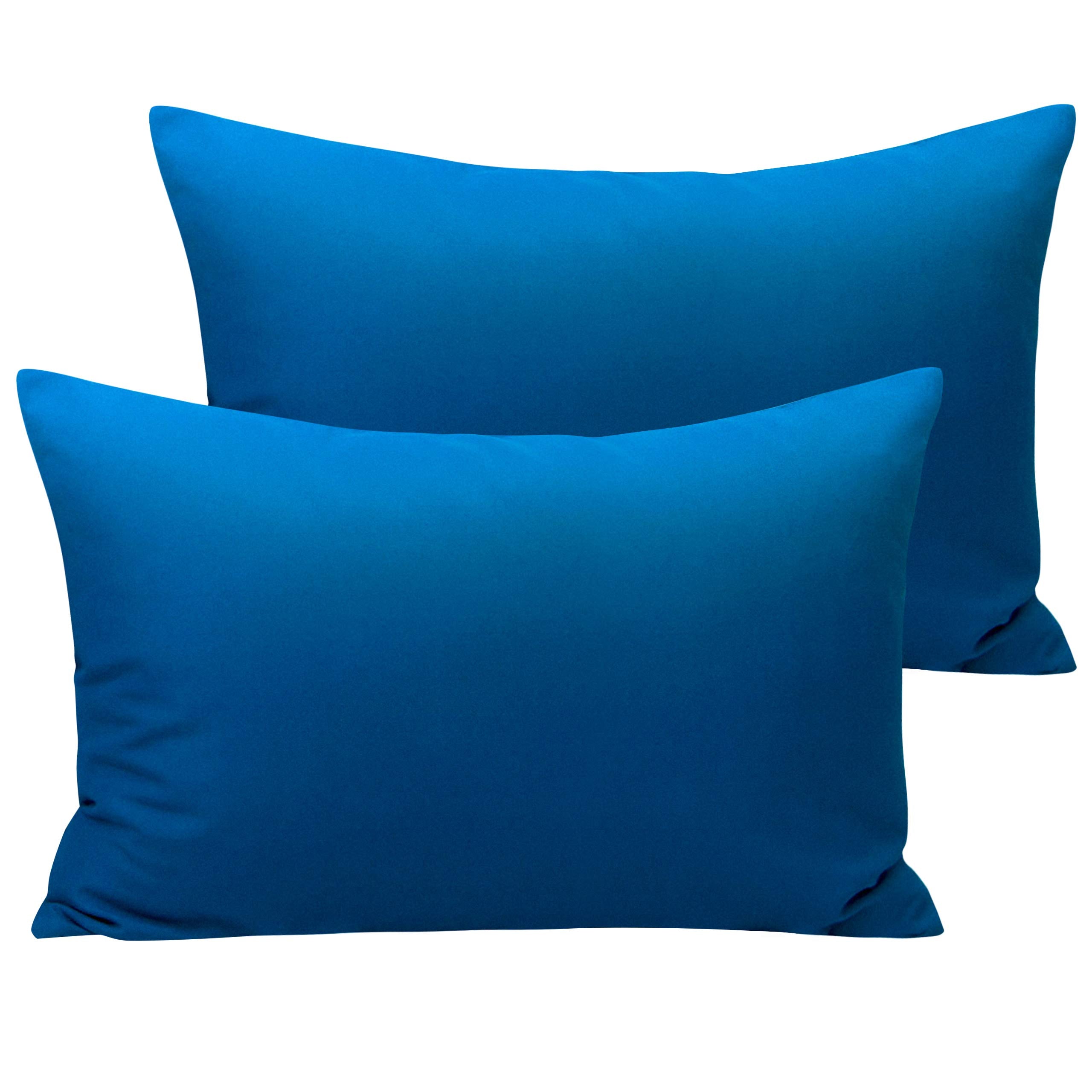 NTBAY microfiber toddler pillowcase in royal blue, 2-pack for home and travel naps.