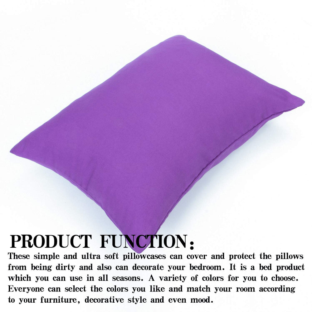 NTBAY multi-color microfiber pillowcase, durable and color-fast.