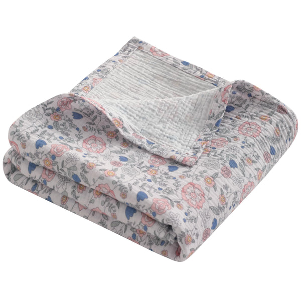 NTBAY muslin baby swaddle 30x40 closeup highlights soft breathable fabric for delicate skin.