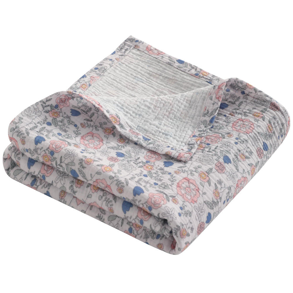 NTBAY muslin baby swaddle 30x40 closeup highlights soft breathable fabric for delicate skin.