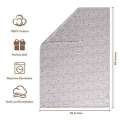 NTBAY muslin swaddle folded view highlights lightweight warmth for crib.