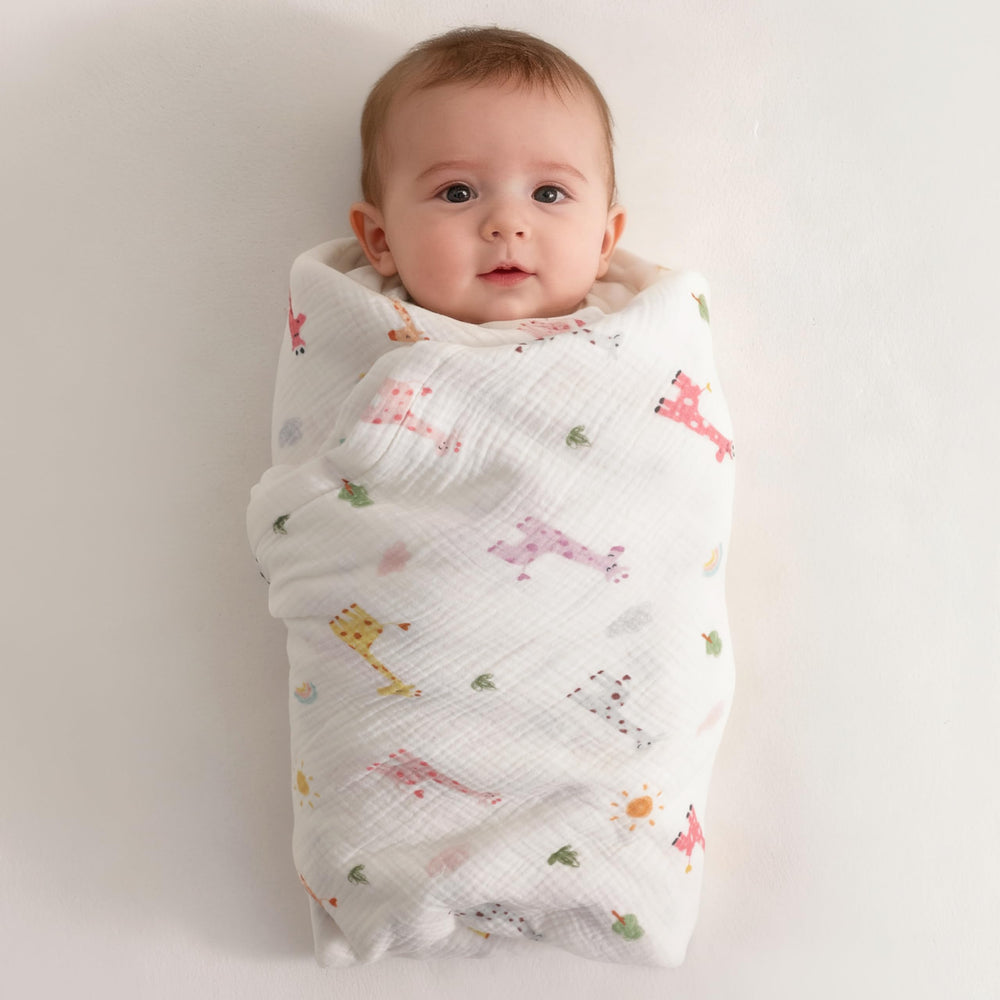 NTBAY 4-layer muslin texture highlights durability and easy care