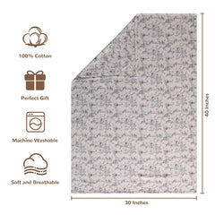 NTBAY close-up of muslin texture, ultra-soft fabric gentle on delicate skin.
