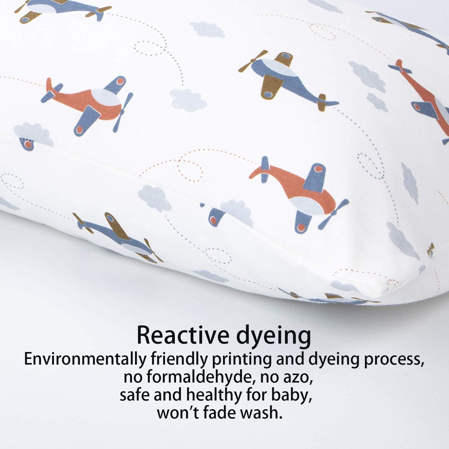 NTBAY organic cotton pillowcase feels breathable and gentle on toddlers skin