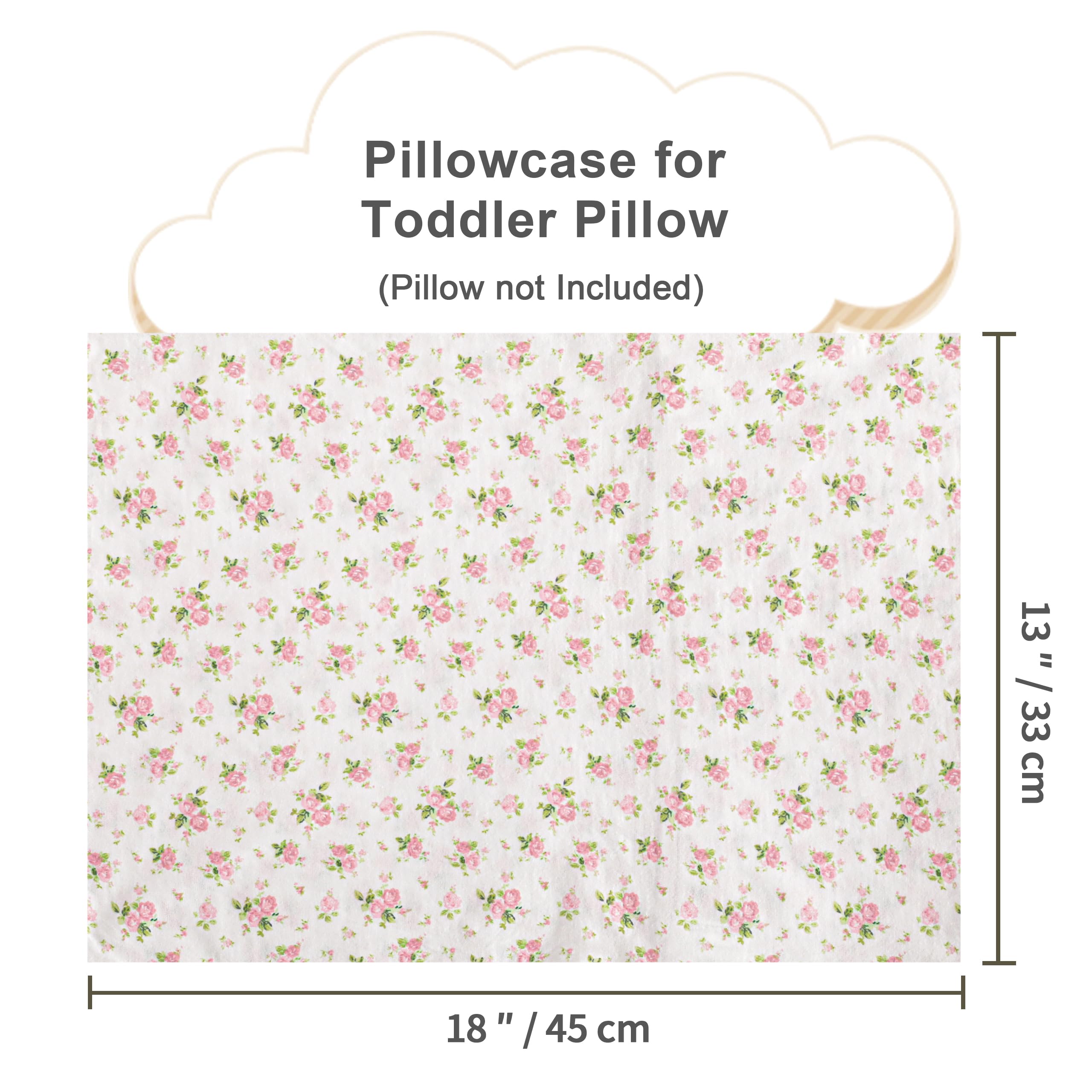 NTBAY pack of two toddler pillowcases adds decorative and protective coverage