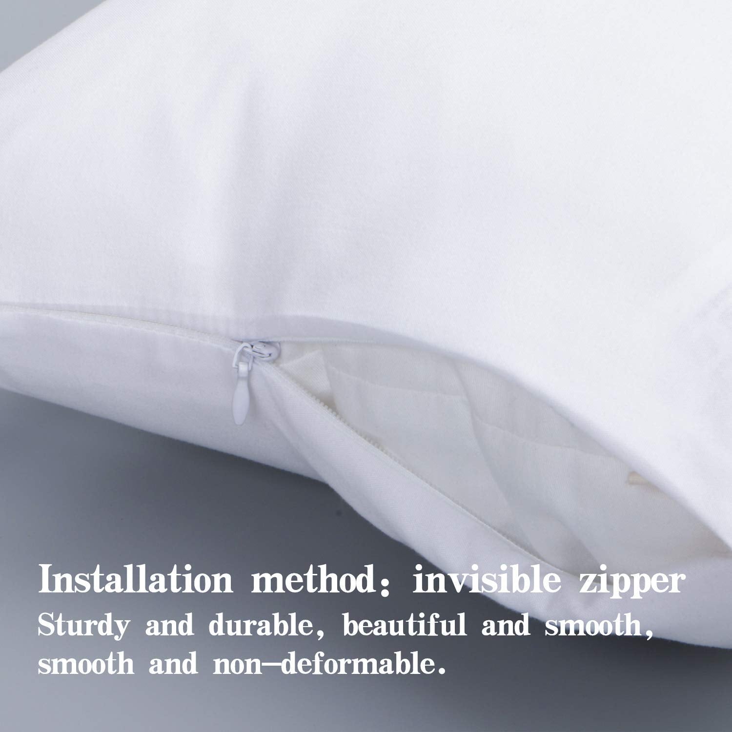 NTBAY pillowcase with zipper closure for easy removal and cleaning