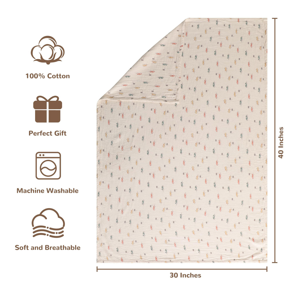 NTBAY soft breathable muslin fabric gentle on baby skin.