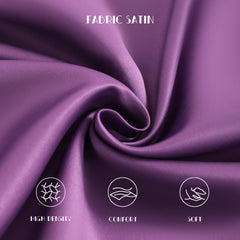 NTBAY soft matte satin texture close-up emphasizes gentle material suitable for delicate skin