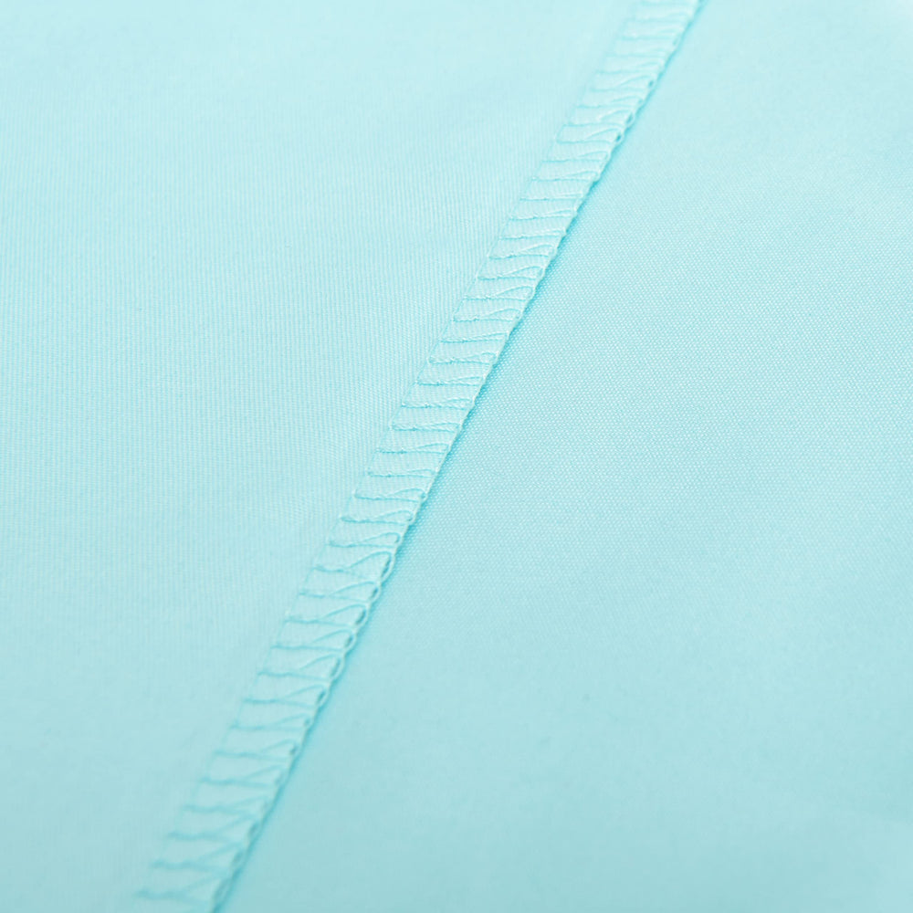 NTBAY aqua pillowcase texture close-up highlights softness for naps.