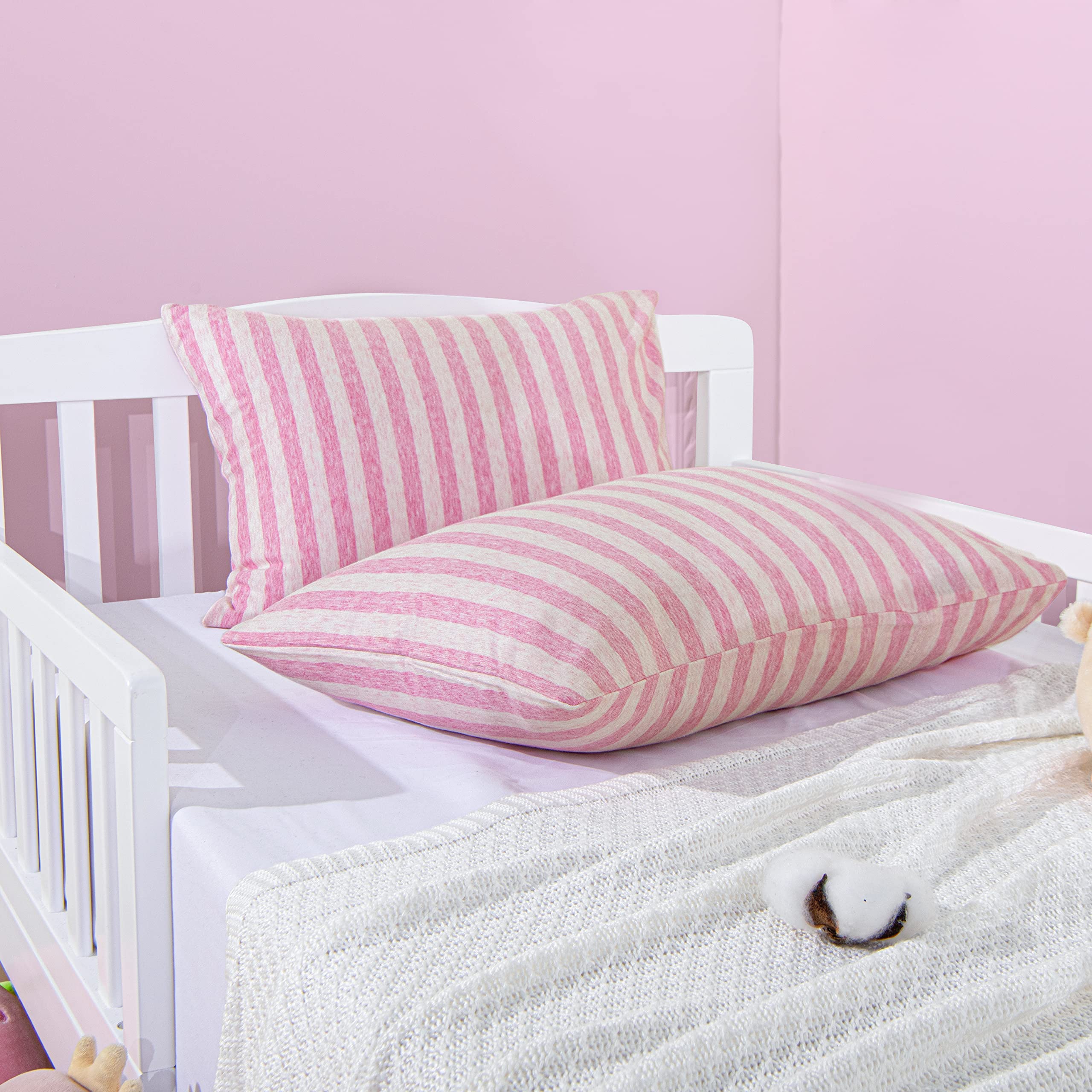 NTBAY striped pattern decorates the nursery while protecting pillows.