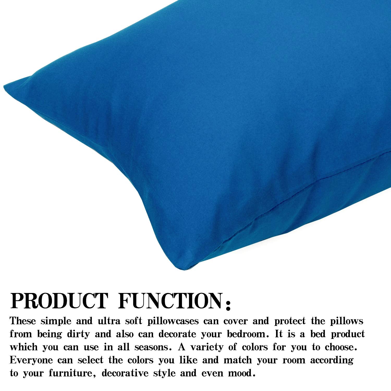NTBAY closeup reveals brushed microfiber texture on pillowcase.