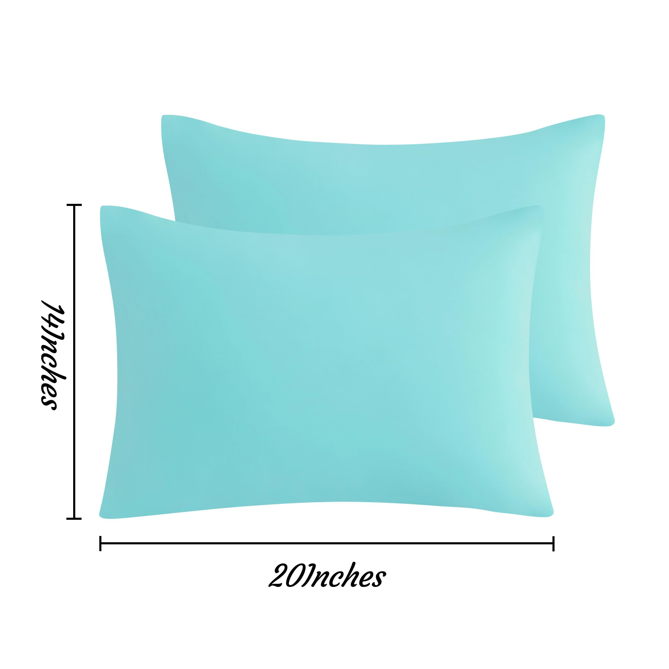 NTBAY toddler pillow case 14x20 aqua color options shown for versatile styling