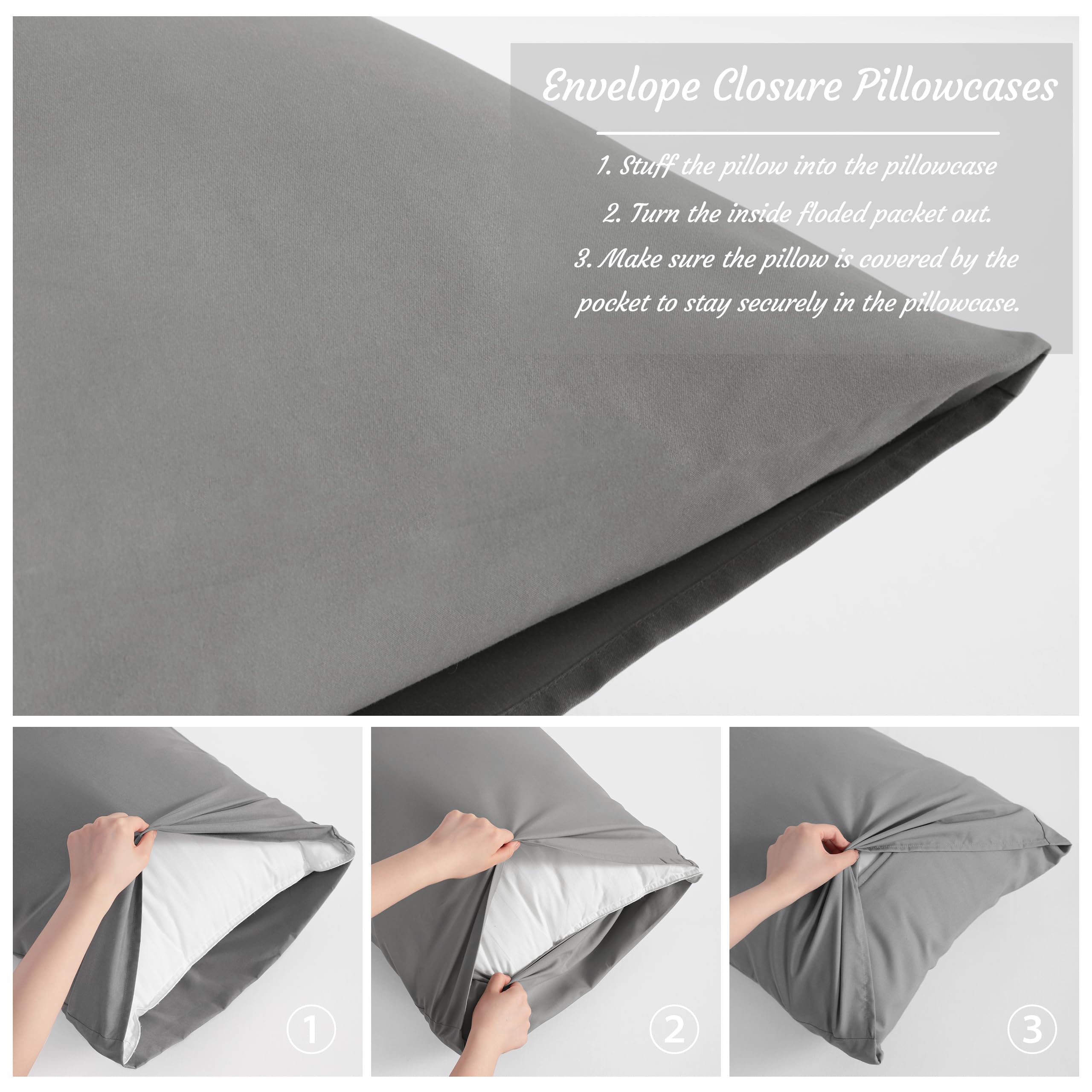 NTBAY machine-washable pillow case for easy care.