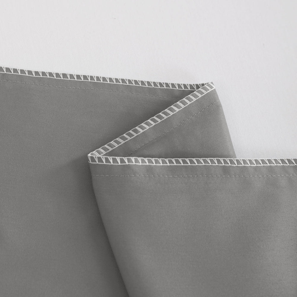 NTBAY smoke grey pillow case adds versatile color to bedding.