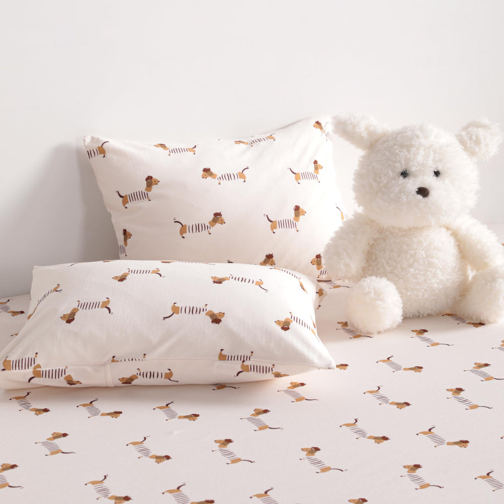 NTBAY toddler pillowcase 13x18 cartoon dog design bright nursery