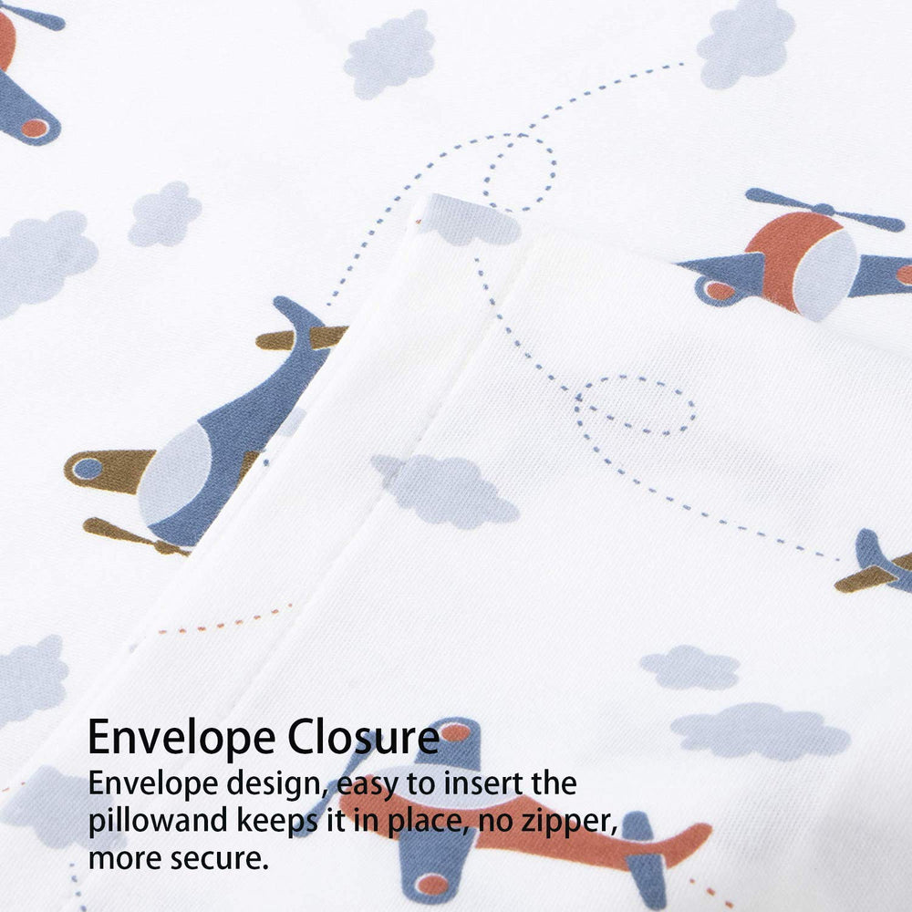 NTBAY envelope-closure pillowcase keeps pillows secure and mess-free at bedtime