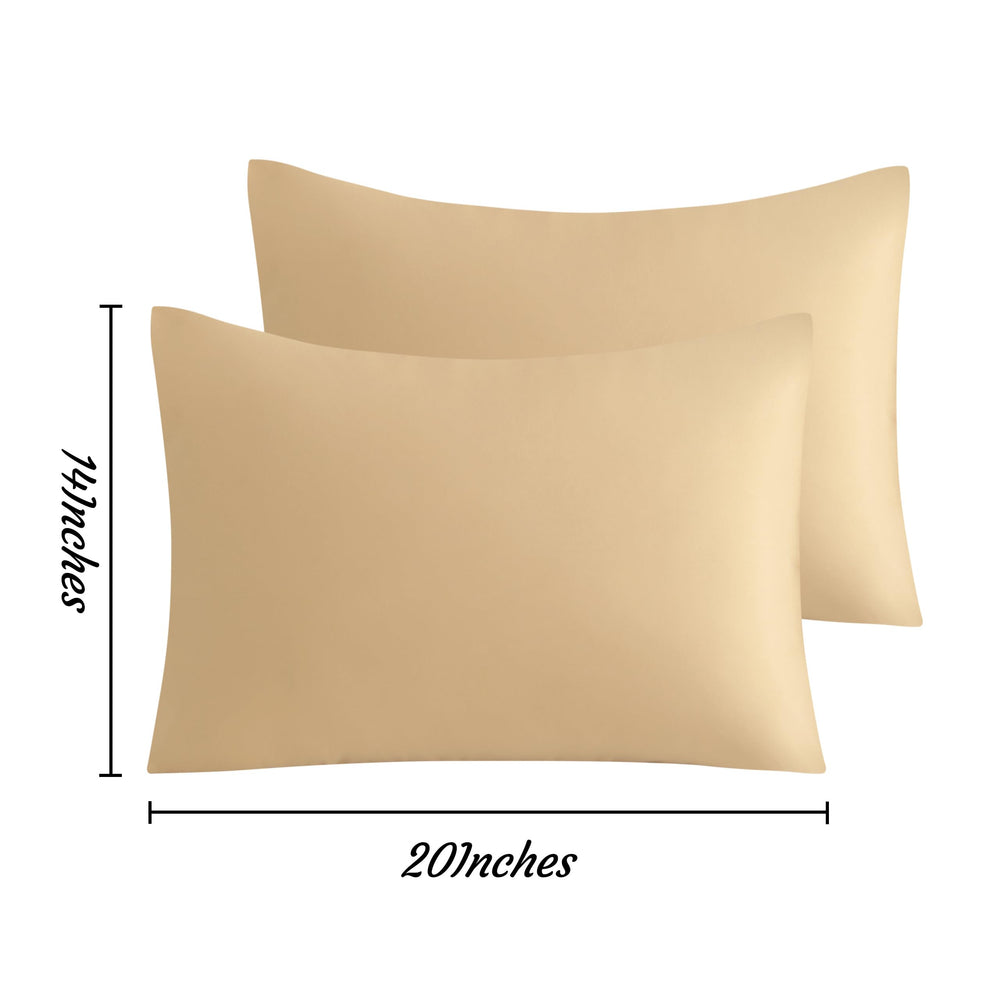 NTBAY light taupe pillowcase adds calm, versatile look to nursery or bed.