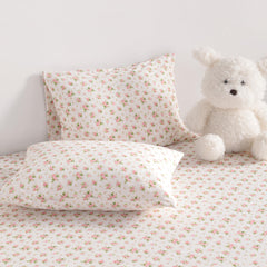 NTBAY toddler pillowcase white floral pattern offers clean look with breathable cotton