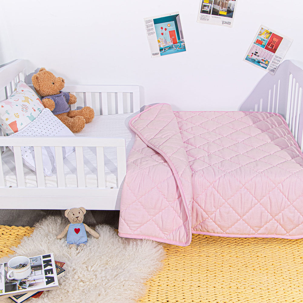 NTBAY travel blanket pink, compact and easy to pack for trips